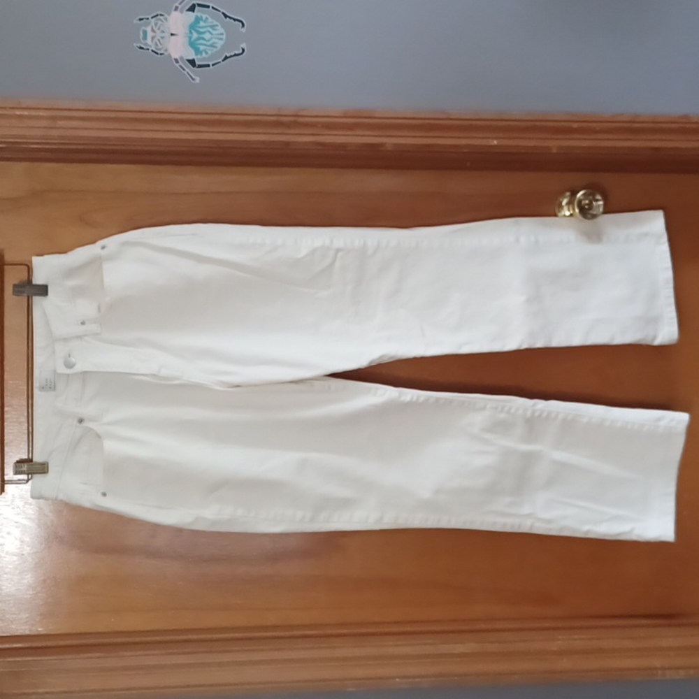White Bootcut Jeans